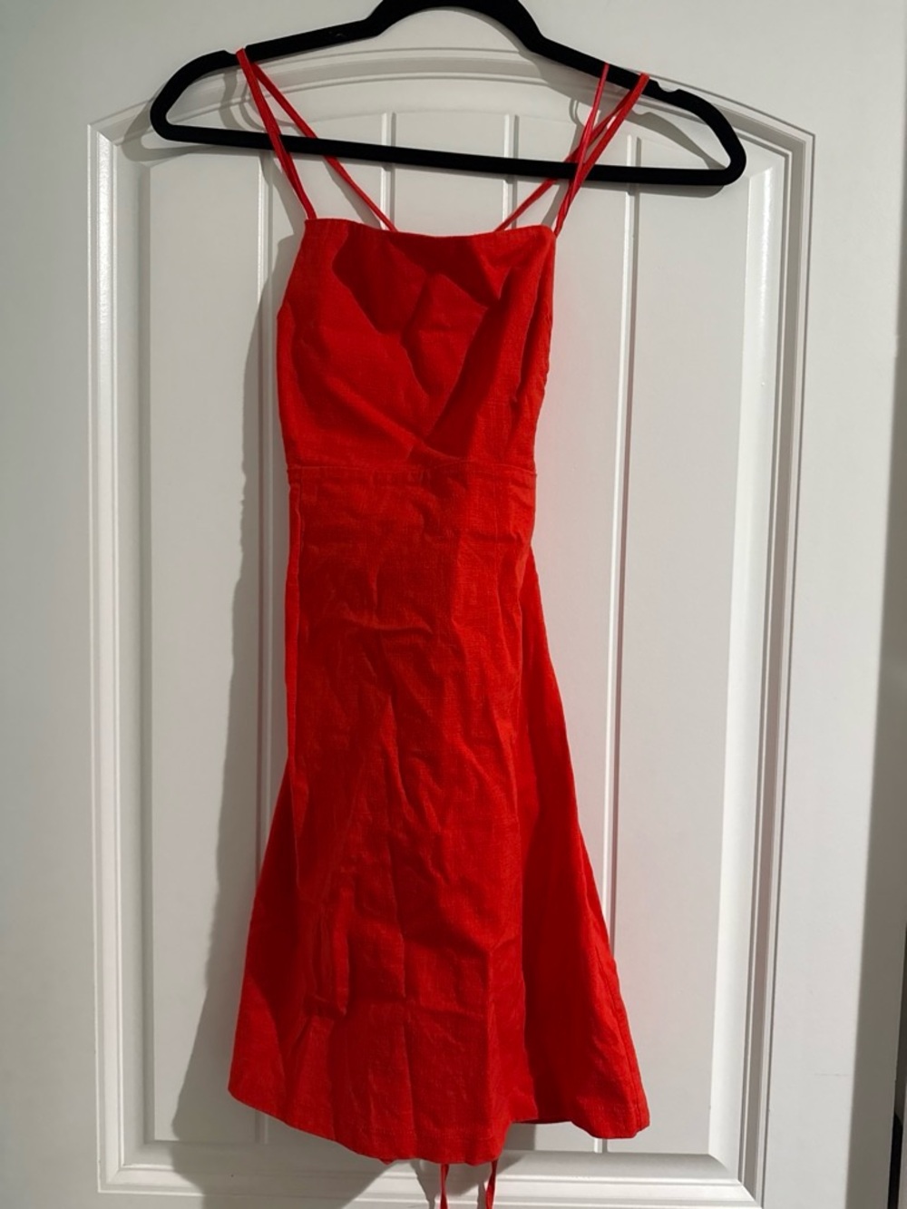 Astr Red Strappy Mini Dress